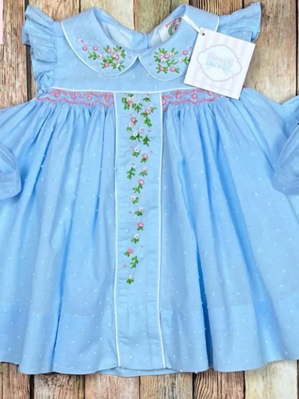Cecil and Lou smocked dress size 6 months